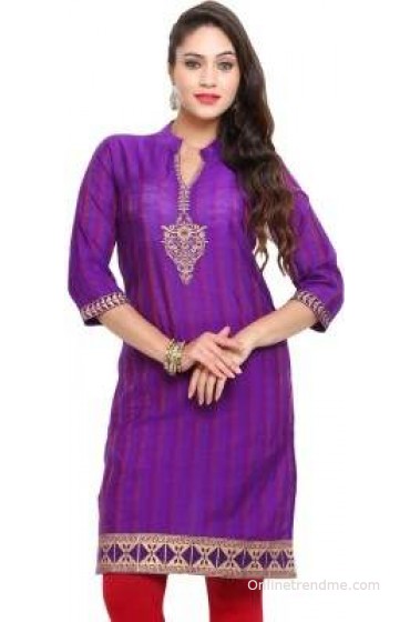 Mytri Casual Embroidered Women's Kurti